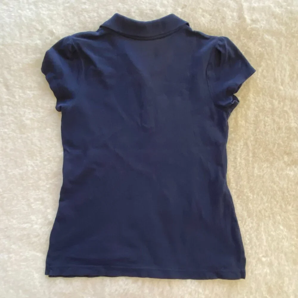 The Children's Place School Uniform Girl’s Polos Navy & Pink 2pk size 7/8